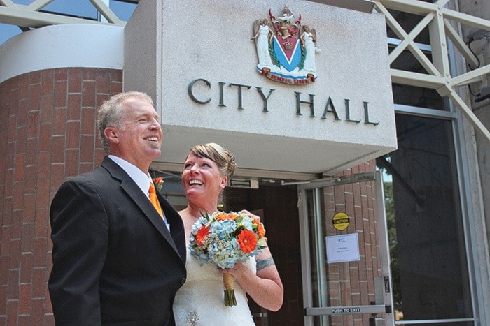 City hall wedding 1