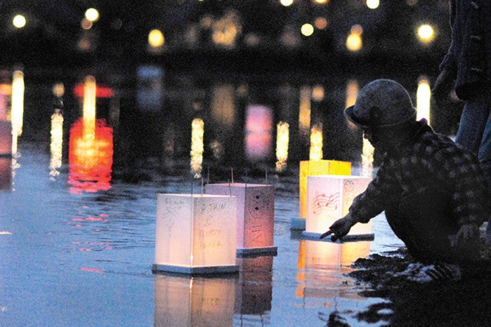 Hiroshima-Nagasaki Lantern ceremony(1)
