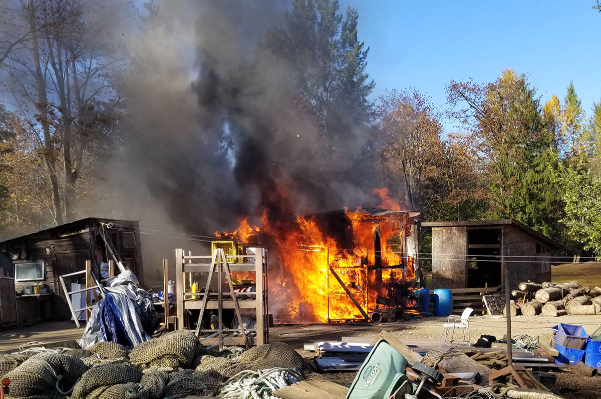 Vancouver Island man who lost his home to a fire says it was caused by