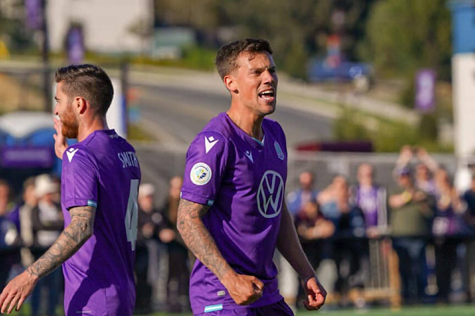 Pacific FC beat the the HFX Wanderers in the first game of the league on Sunday. (Spencer Pickles for Black Press Media)