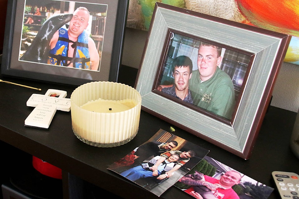 One of the firs things you see when entering Jennifer Howard’s home is a IKEA shelf, that used to be her son Robby’s. Robby died three years ago due to overdose caused by fentanyl. (Kendra Crighton/News Staff)