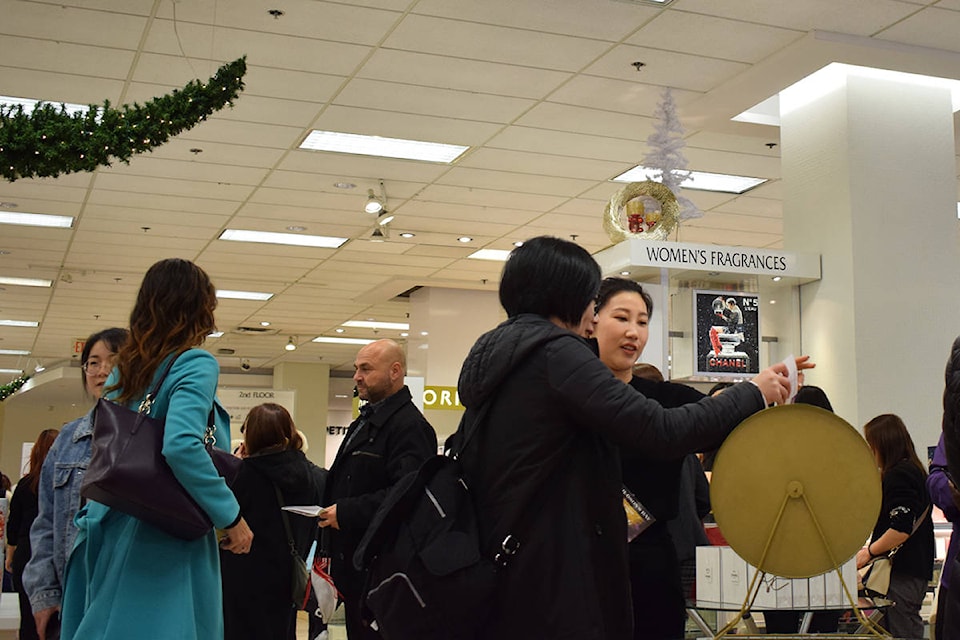 Hundreds of people attended the Unwrap the Glam Gala at the Hudson’s Bay’s downtown Victoria location on Saturday night. (Gagan Lidhran/Black Press Media)