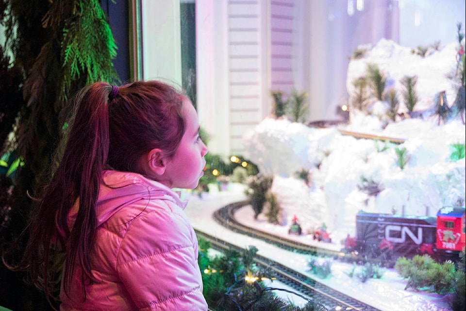 Visitors of all ages enjoyed the lights and sounds of Christmas at the Butchart Gardens’ 33rd annual Magic of Christmas Official Light up Dec.1. The Magic of Christmas displays and activities are on every evening until Jan. 6. (Nina Grossman/News Staff)