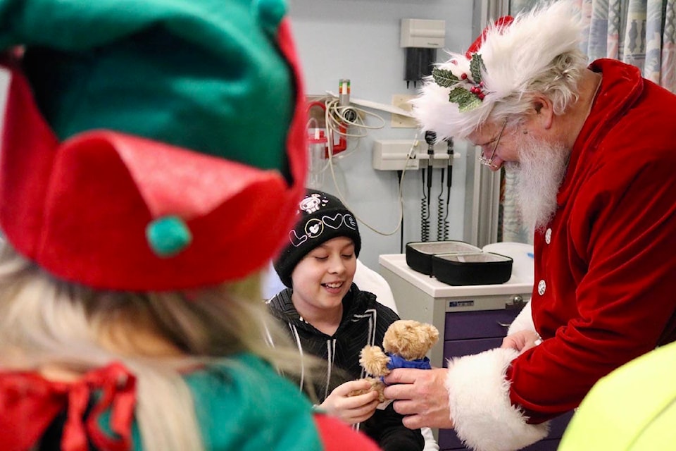 10-year-old Lily is at Victoria General for treatment of Burkitt’s Leukemia, a rare fast-growing type of leukemia. Now, she’s on the mend and getting blood work done. (Aaron Guillen/News Staff)