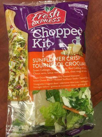 Bagged salad discount