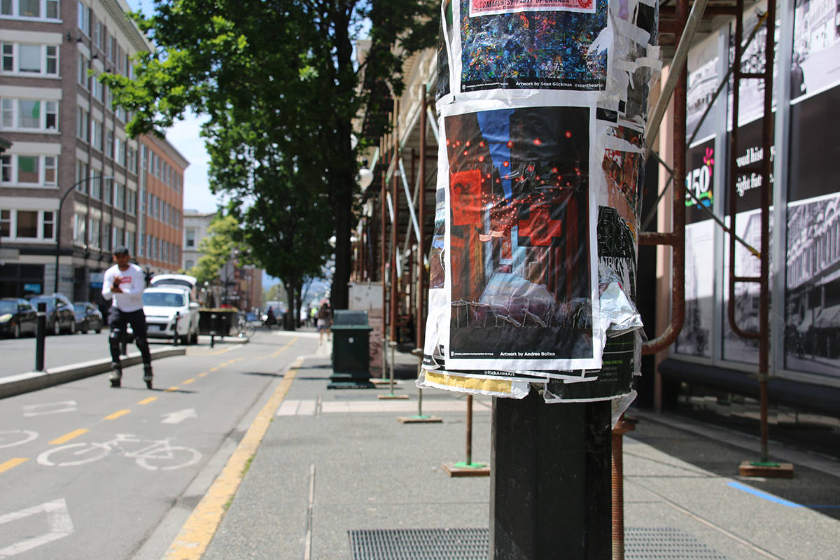 Vil have Tips Sprede Victoria utility poles turn open-air art gallery after concert, event  posters dry up - Greater Victoria News