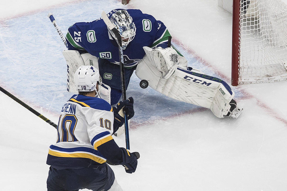 Blues edge Canucks 3-2 in OT to climb back into NHL playoff series