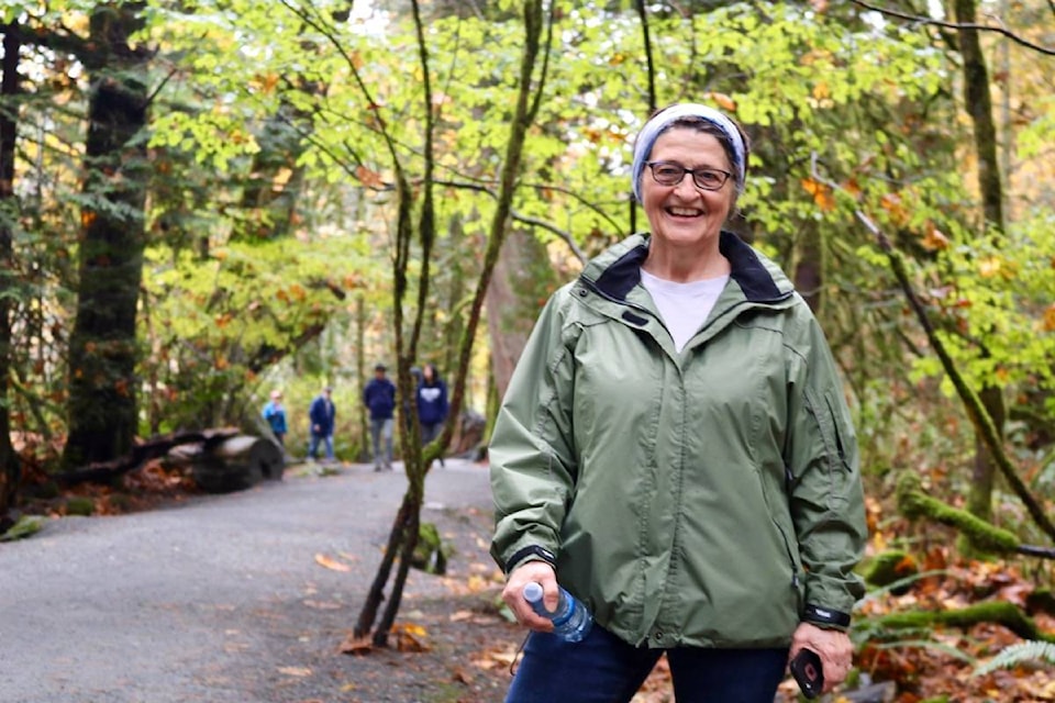Joanne Smith has been visiting Goldstream Provincial Park since she moved to Langford two years ago. (Aaron Guillen/News Staff)