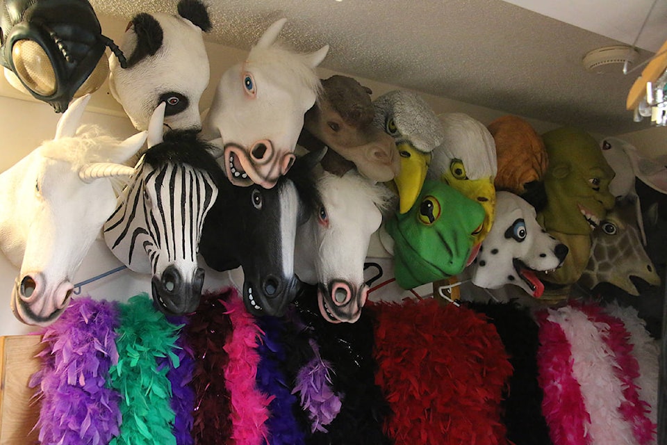 A small number of the masks available at Disguise the Limit. (Kendra Crighton/News Staff)