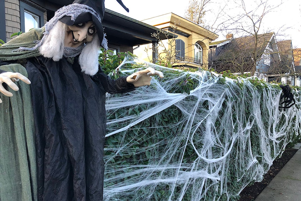 Scaredy Cats television series has turned Empress Avenue in Fernwood into a Halloween themed neighbourhood. (Travis Paterson/News Staff)