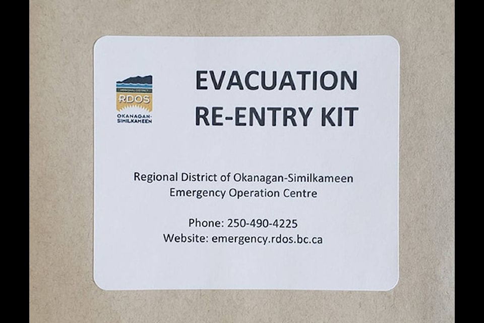 Evacuation re-entry kits are available for property owners returning home.