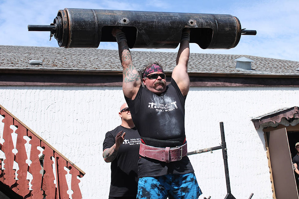 Victoria hosted the strongmen and strongwomen provincial championships on Aug. 7. (Jake Romphf/News Staff)
