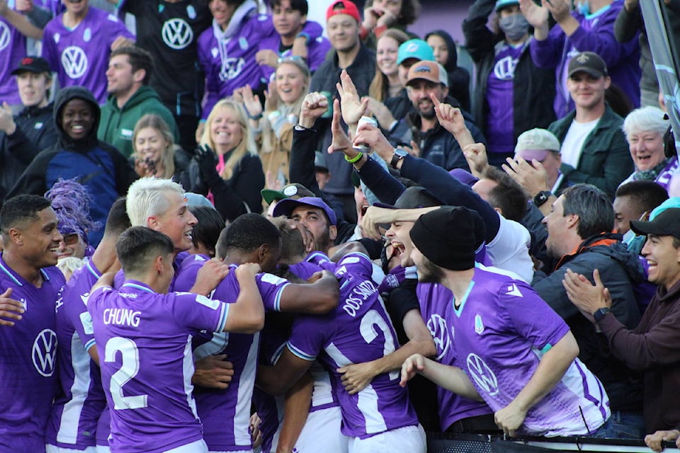 Pacific FC shined in a historic win over the Vancouver Whitecaps in Langford on Aug. 26. They’ll now advance to the Canadian Championship quarterfinals. (Jake Romphf/News Staff)