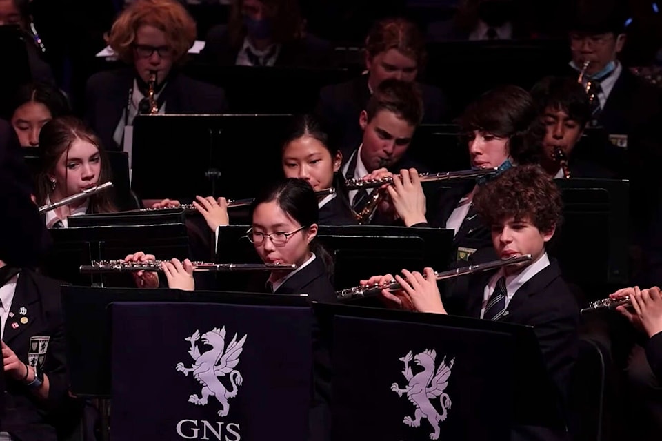 Glenlyon Norfolk student musicians perform in the virtual Winter Wonderland concert, posted online Dec. 17. (Glenlyon Norfolk School/YouTube)