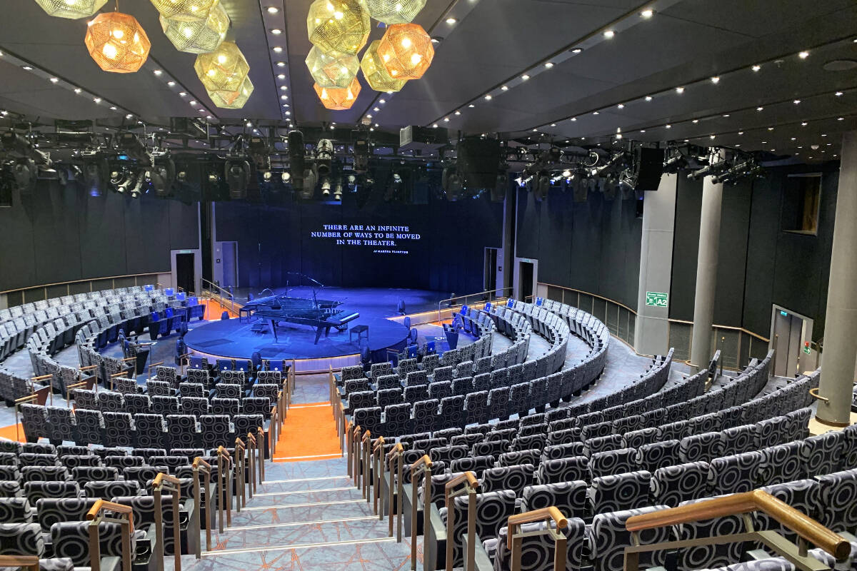 There are many activities available on the ship, including a vast theatre where entertainers perform for guests onboard. (Megan Atkins-Baker/News Staff)