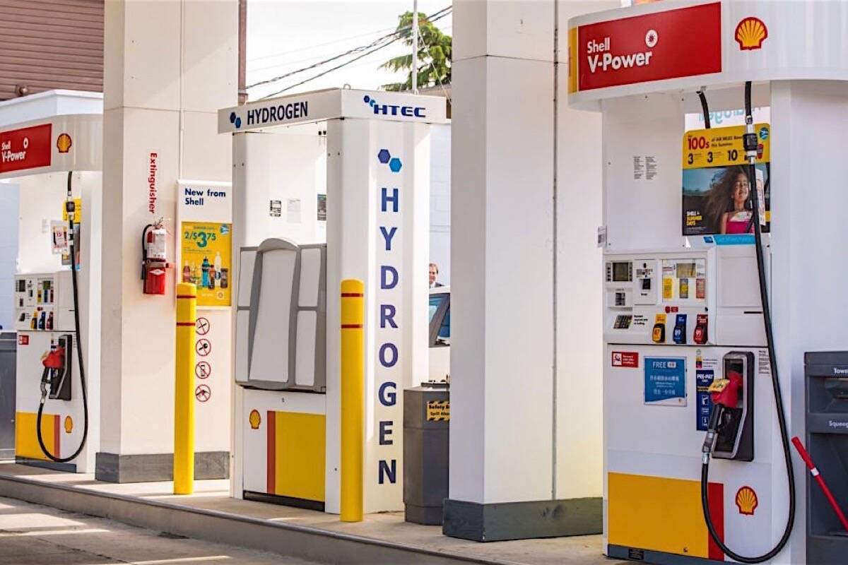 Hydrogen car filling shop station