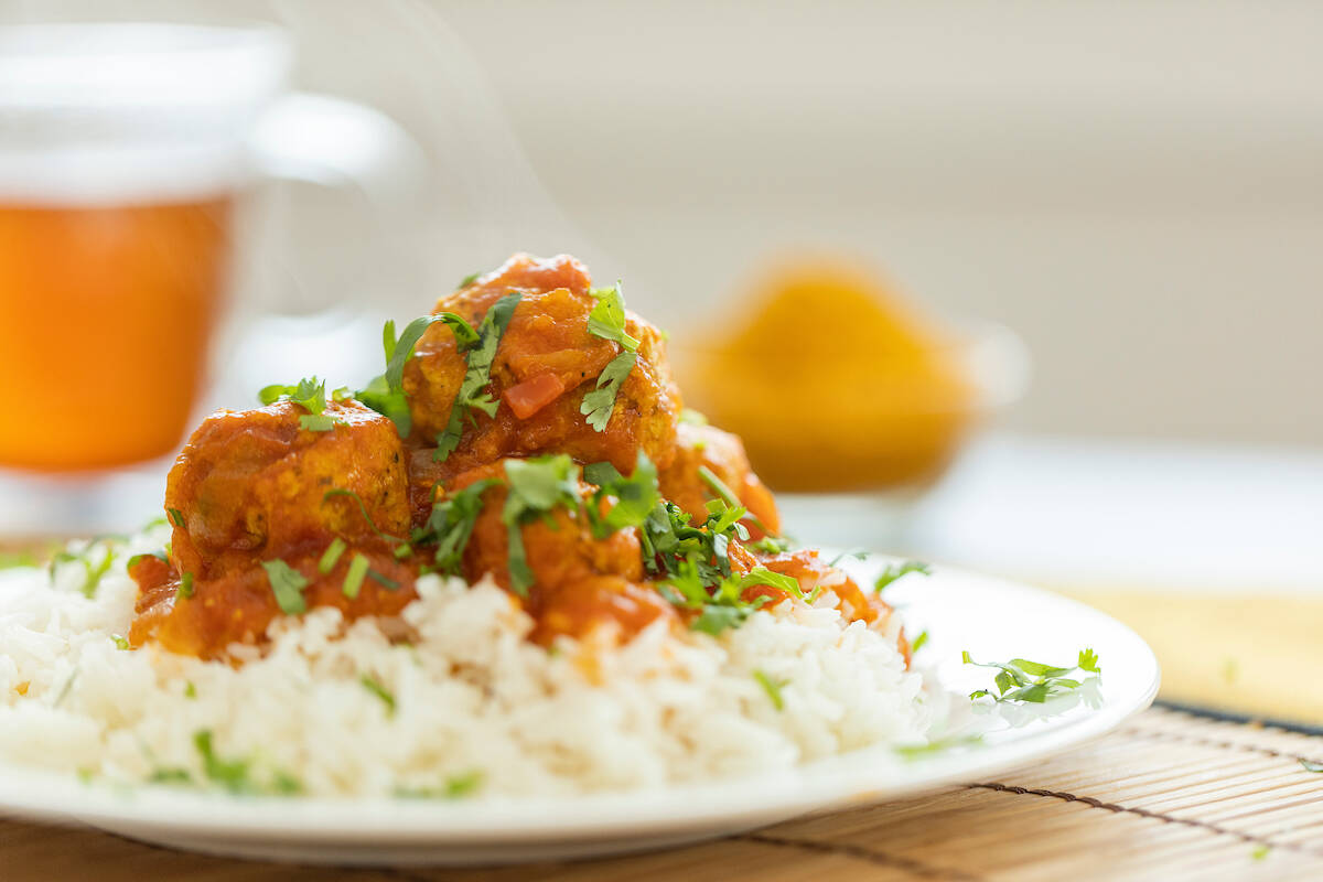 One of the many delectable possibilities – Dakshas Chicken Meatball Curry. Check out the video below to see the recipe come together!