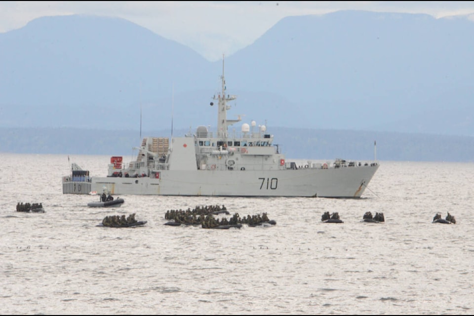 Exercise Cougar Gauntlet was a joint operation that included army and navy reserve members. Photo by Mike Chouinard