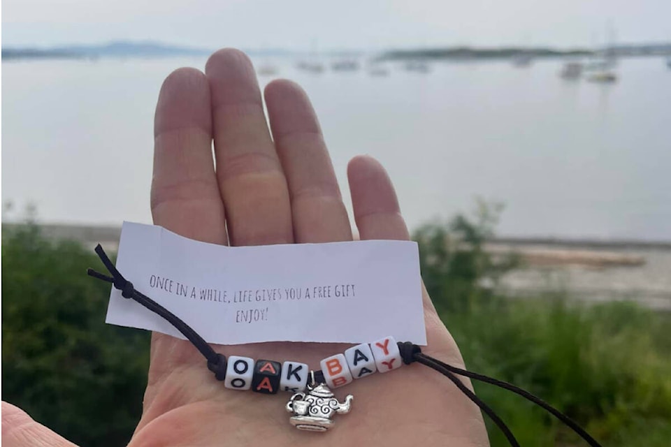 A trinket fairy is at work in Oak Bay, leaving little gifts in plain sight, spreading joy and connectivity. (Courtesy Ingrid Fawcett)