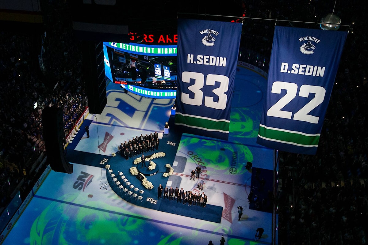 Henrik and Daniel Sedin's jersey retirement: Top five moments from