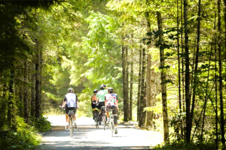 The Galloping Goose Trail is popular with cyclists and walkers alike. Photo Courtesy City of Colwood