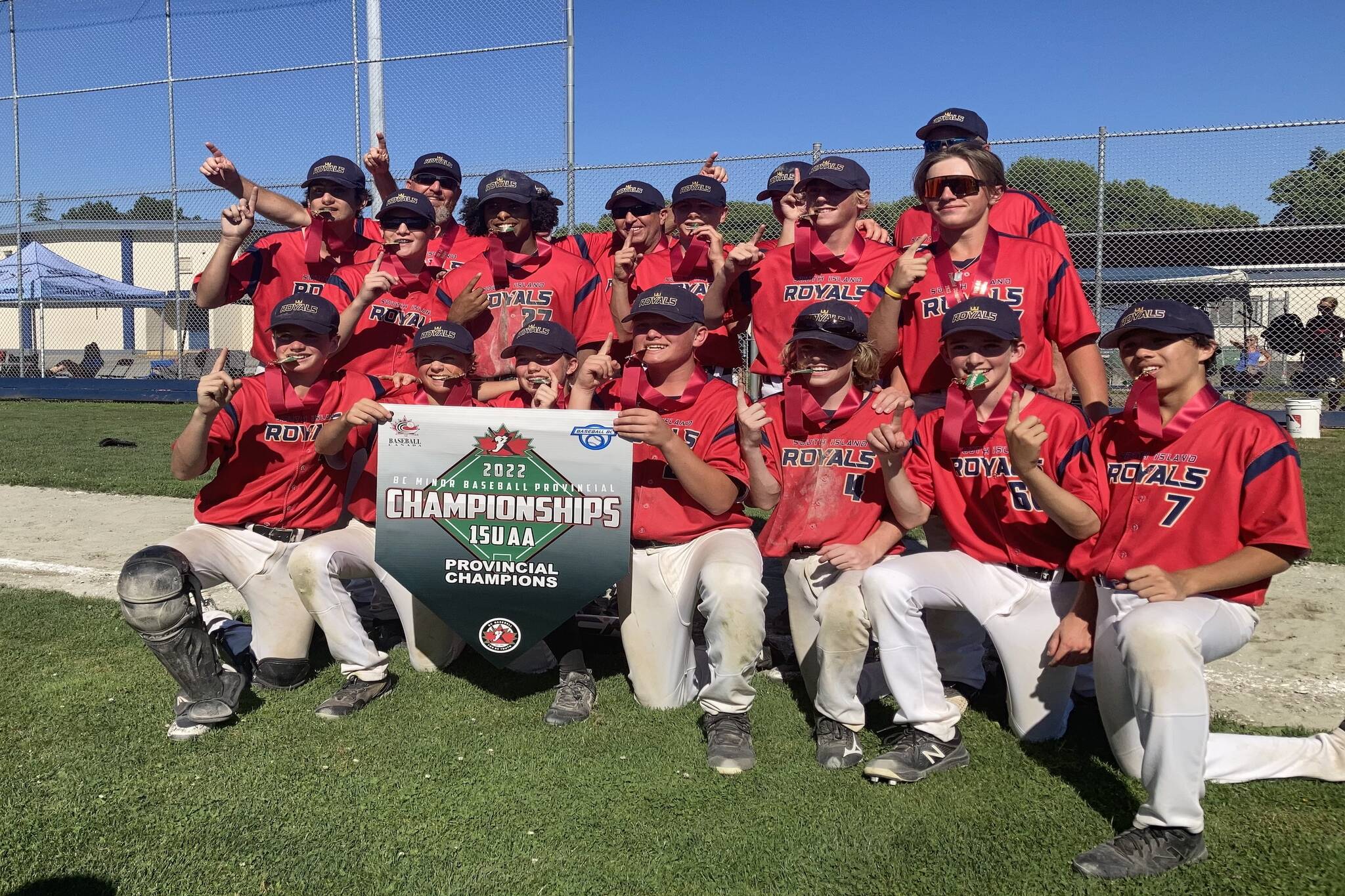 Combined Oak Bay/Saanich squad captures B.C. provincial baseball