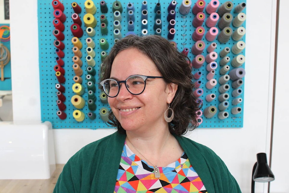 Kathryn Camfield is the general manager of The Makehouse, a Victoria sewing business that recently became employee-owned. (Jake Romphf/News Staff)