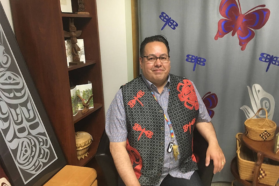 Ron Rice, executive director of the Victoria Native Friendship Centre. June 2021 (Christine van Reeuwyk/News Staff)