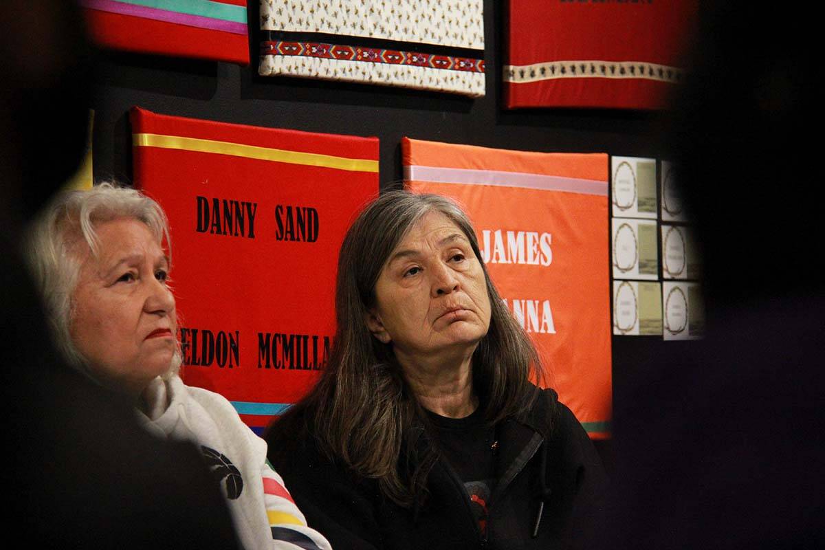 Laura Holland spoke out about the police-involved death of her son Jared Lowndes, at an event marking the International Day Against Police Brutality on March 15, 2022. Charges have been recommended against three RCMP officers in Lowndes death. (Jane Skrypnek/Black Press Media)