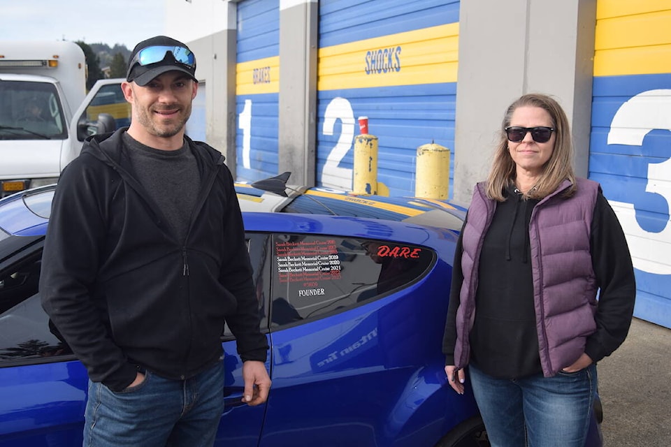 Nick Poulopoulos (left) and Deanna Jennings (right) started the Sarah Beckett Memorial Cruise in 2016. (Brendan Mayer/News Staff)