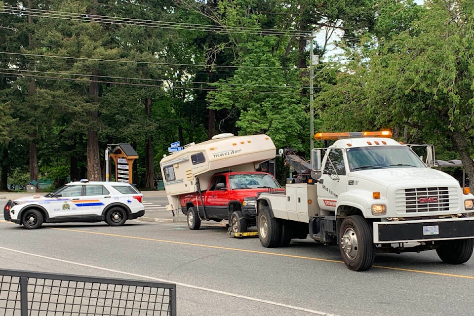 32816323_web1_230523-NBU-Stolen-truck-and-camper-crashed-_1