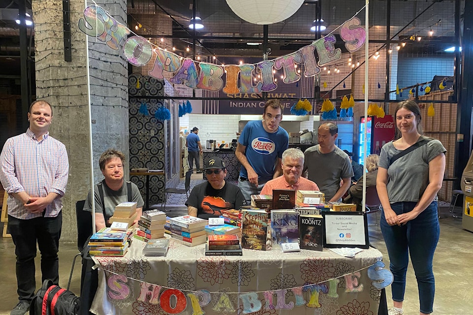 ShopAbilities at the Victoria Public Market at the Hudson selling their used books and goods. (Ella Matte/News Staff)