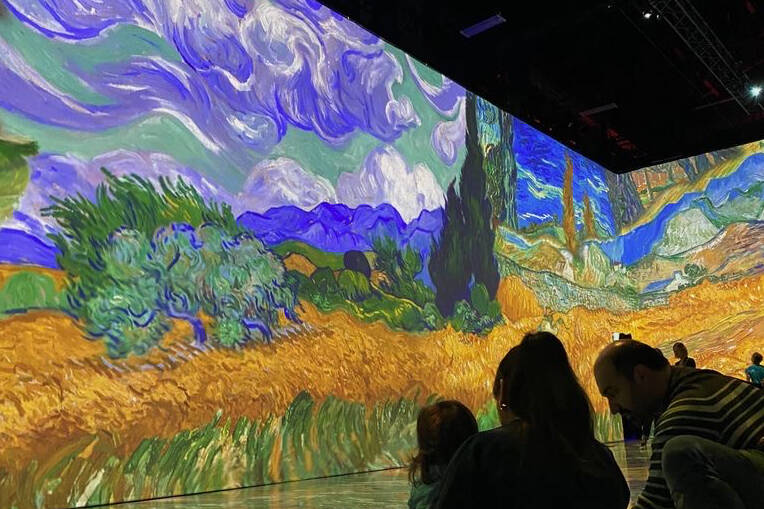 At 3,000 square feet, Beyond Van Gogh is the largest immersive experience in Canada, showcasing more than 300 pieces of the artists artwork. Ella Matte / Victoria News