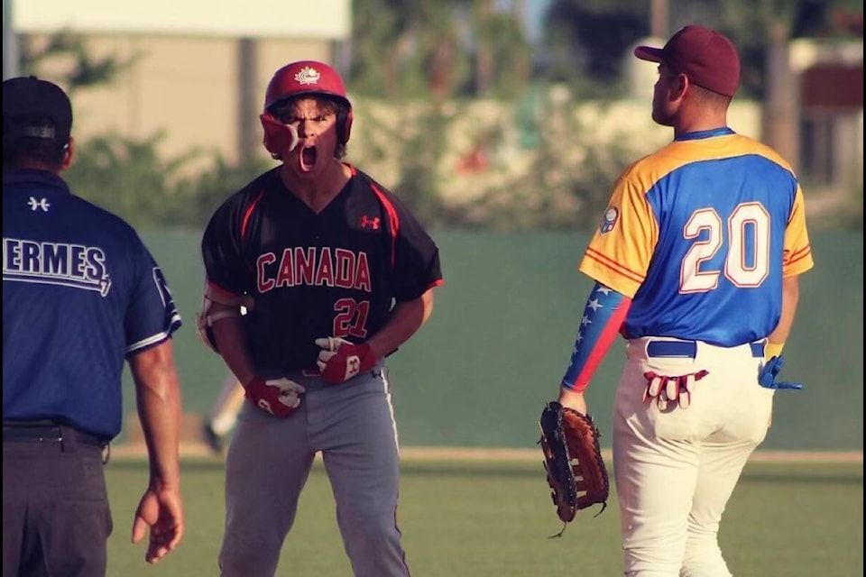 Sam Shaw hopes to be drafted by an MLB team. (Eugenio Matos/Baseball Canada)