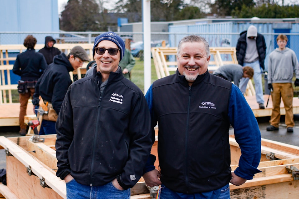 Todd Buchanan, left and Kevin Blecic help facilitate the SD61 TASK program.