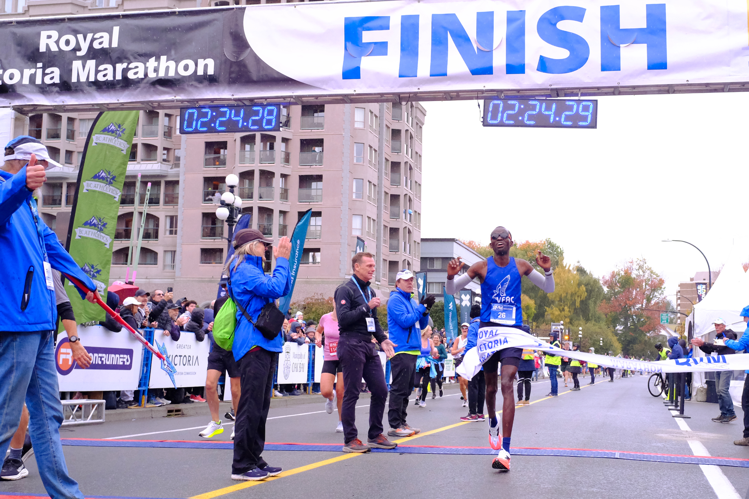 Louis Maruk crowned champion as Royal Victoria Marathon sees record turnout