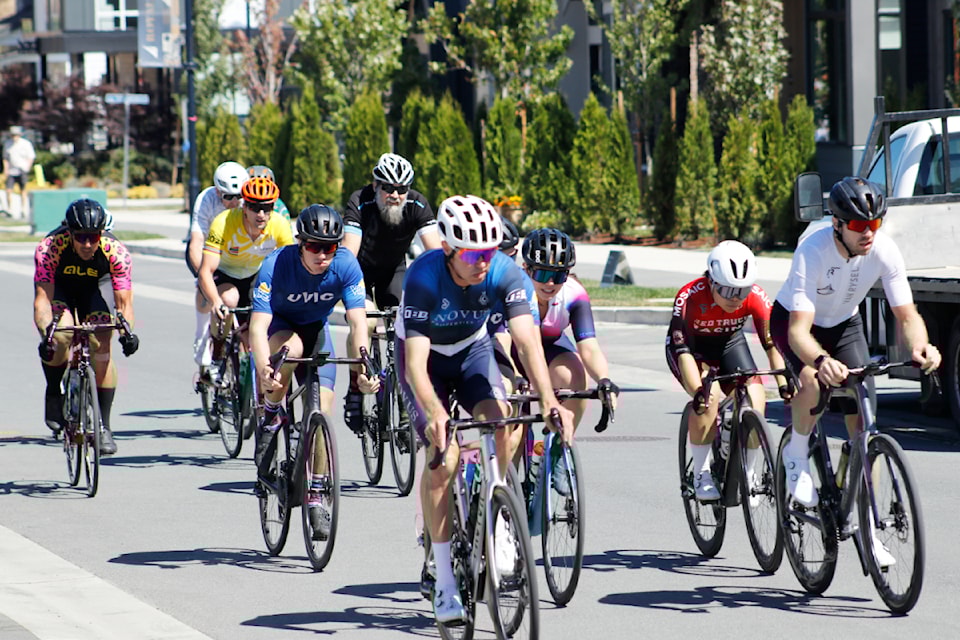 Dozens of cyclists lapped around the one-kilometre course in Royal Bay on Saturday, Aug. 2.