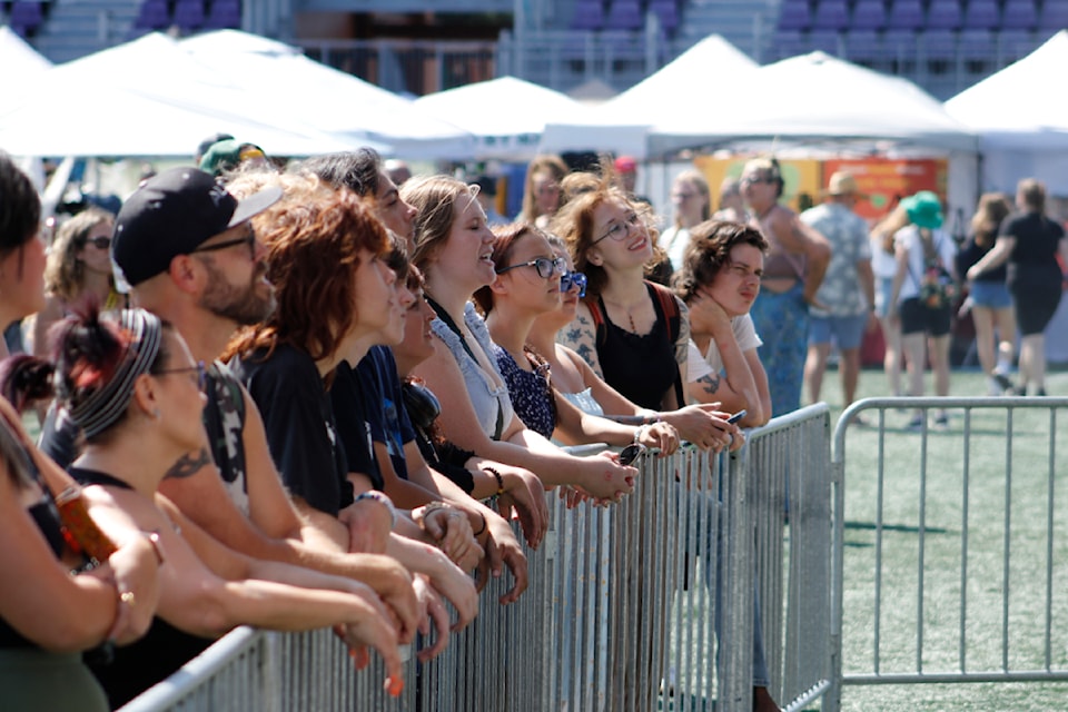 B.C.'s own Yukon Blonde performed their set to a crowd of hundreds in the early afternoon.