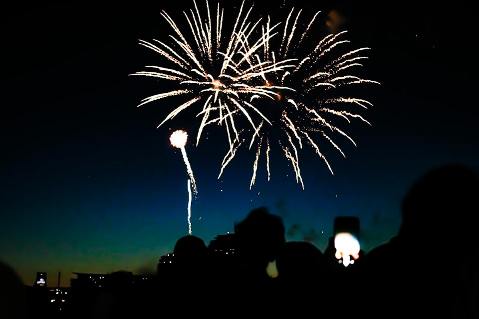 Victoria's Canada Day celebrations closed with a waterfront fireworks show.