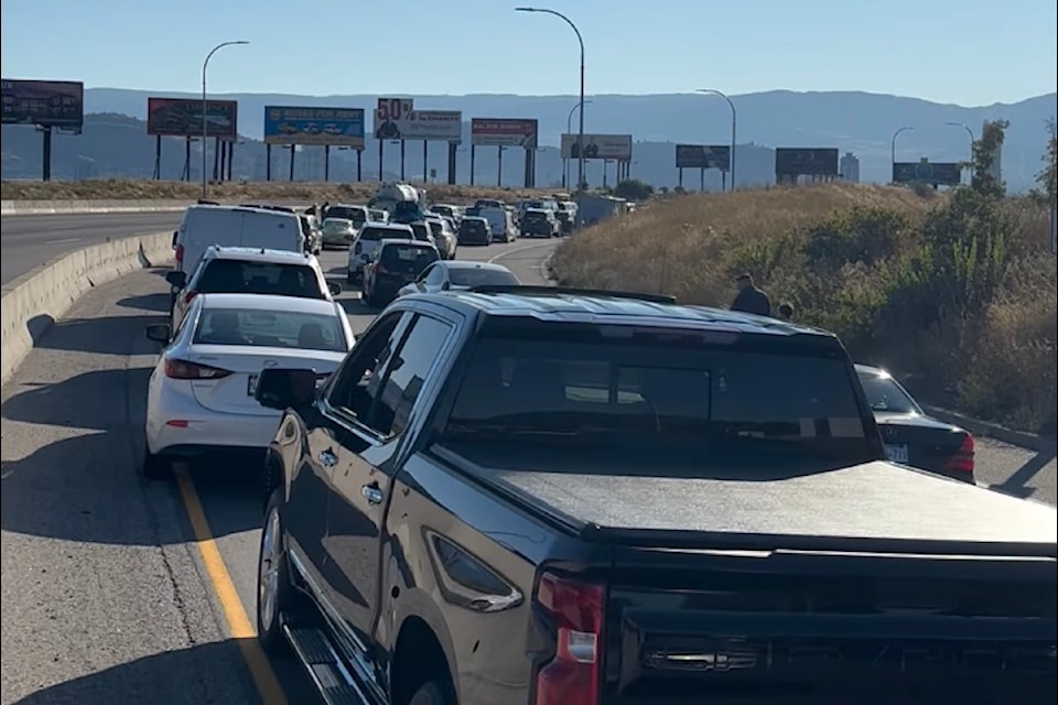 The crash that has closed Highway 97 eastbound in West  on Saturday, Aug. 23 happened around Bridge Hill just after 7:30 a.m.