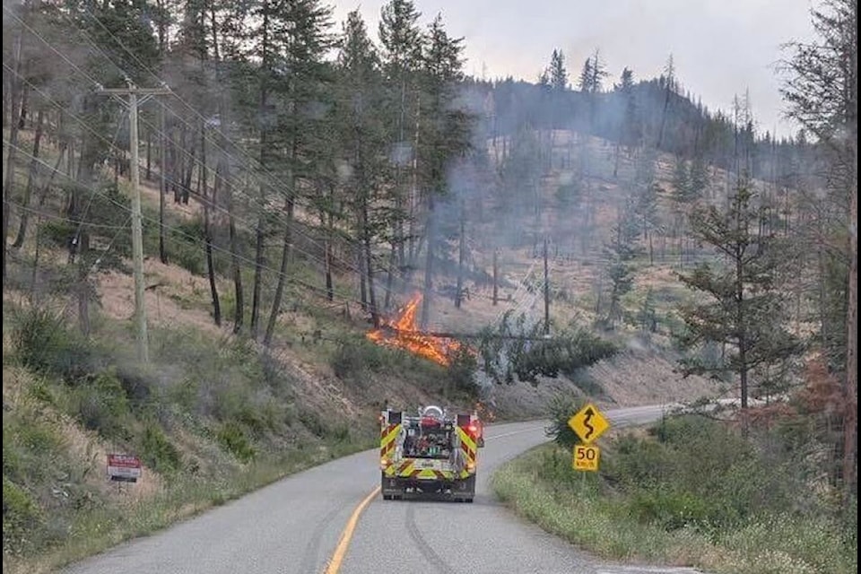 A wildfire has been discovered close to Westside Road, south of Killiney Beach on Wednesday night, July 2.