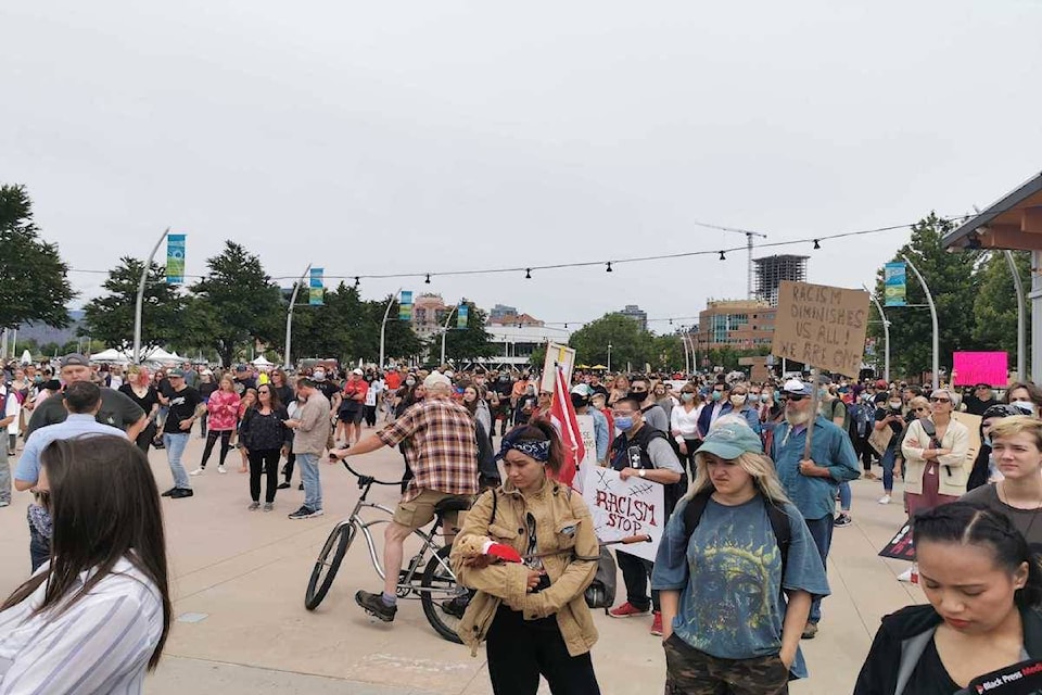 Black Lives Matter protest in Kelowna - Michael Rodriguez, Kelowna Capital News