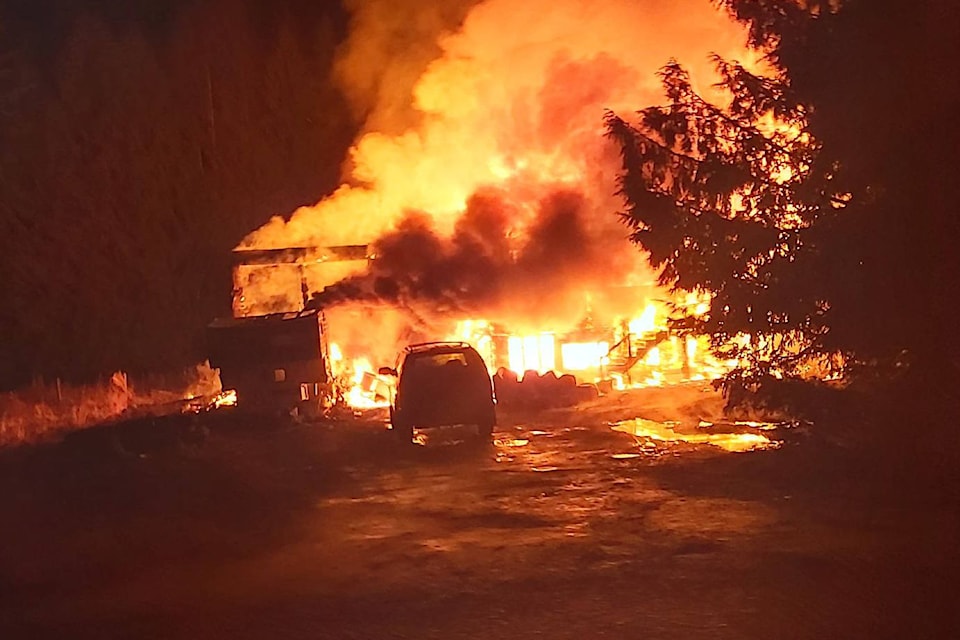 A Cherryville family lost their home to a fire Wednesday, Nov. 18. (Contributed)