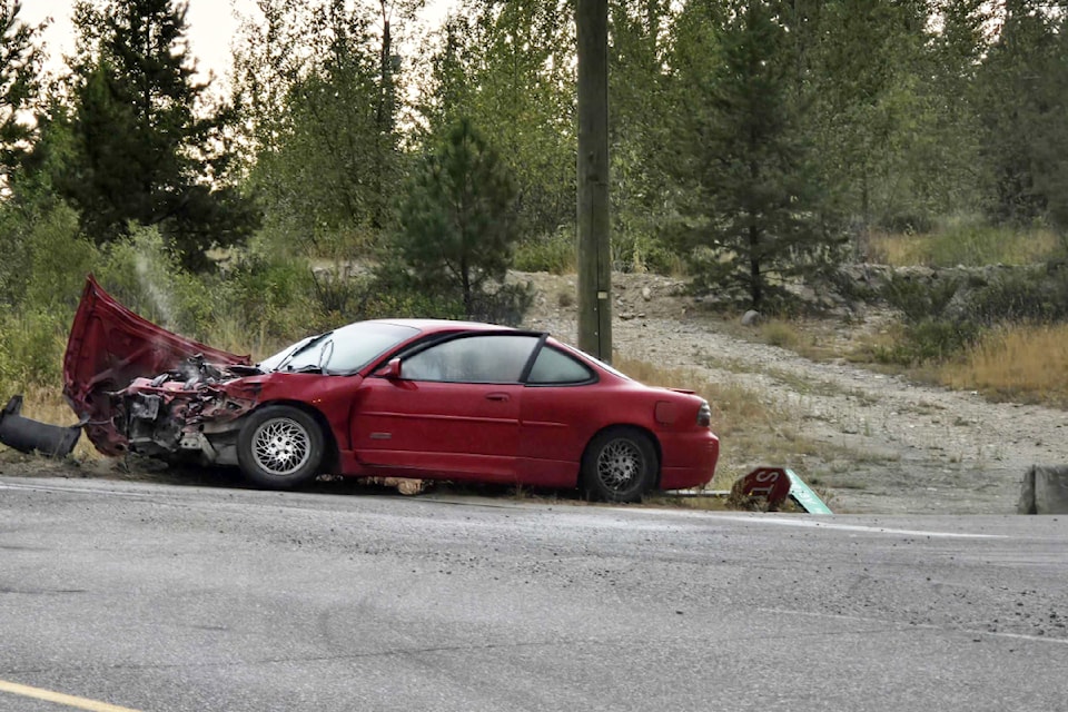 A single vehicle accident occurred Friday, Aug. 23 in Barriere. 