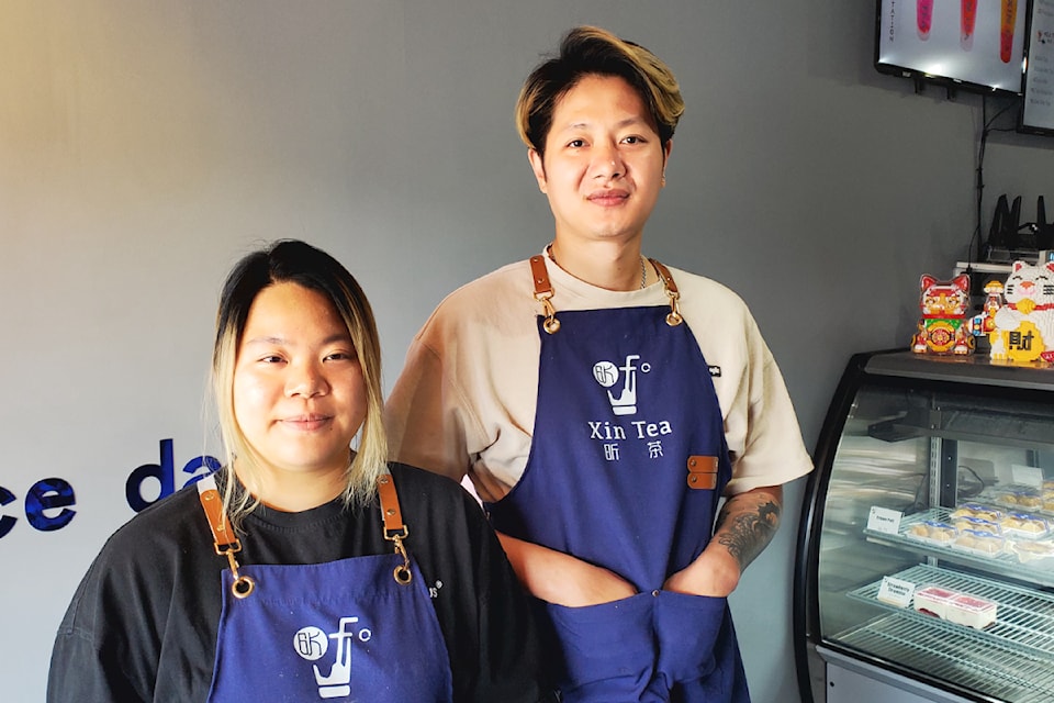 Christina Liu and her husband Sherman Yu of Xin Tea in Williams Lake. 