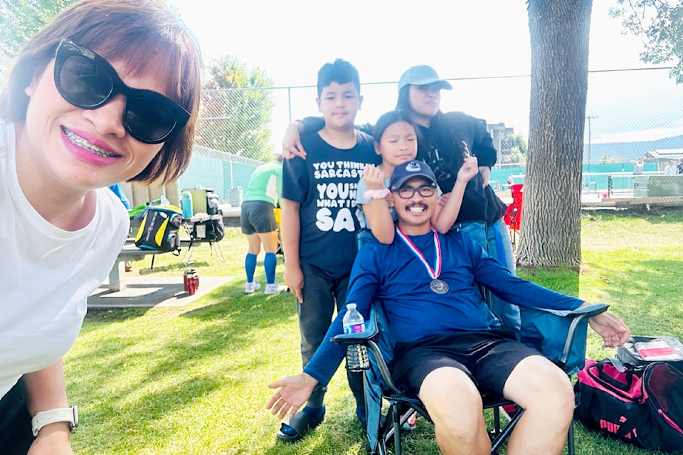 The Dela Calzada family returned early from family summer vacation so Jay Dela Calzada could participate in a pickleball tournament.