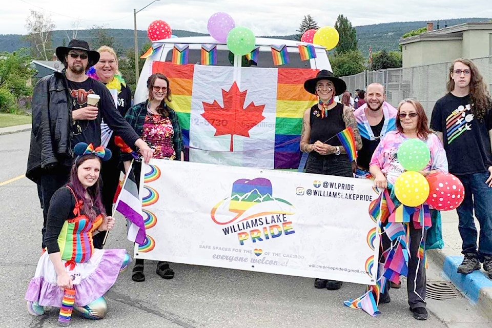 Williams Lake Pride Society members and supporters had a presence in the Williams Lake Stampede Parade.