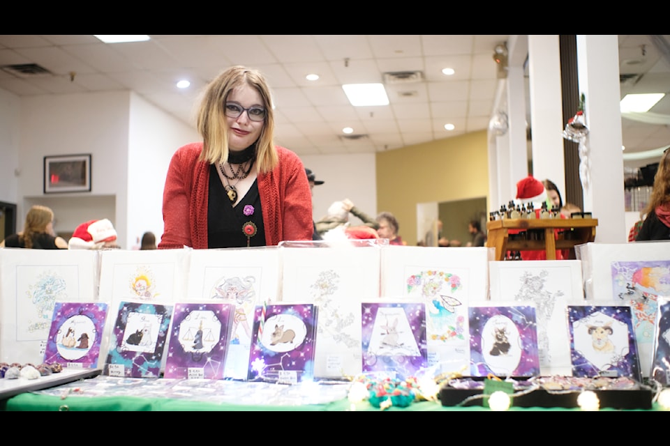 Justine Rollings of J.creepers Trinkets was one of almost 40 vendors taking part in the first ever Misfits & Mistletoe Christmas Market in Williams Lake. 