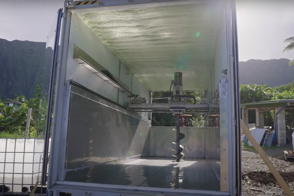 An example of an Earth Flow food waste composter which the CRD will be installing at the Frizzi Road transfer station. 