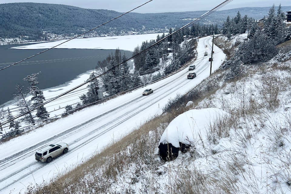 Highway 97 in Williams Lake on Dec. 18, 2024.